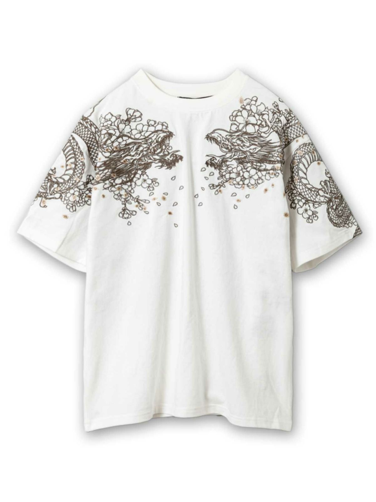 【絡繰魂・粋】“桜双龍”総刺繍Tシャツ