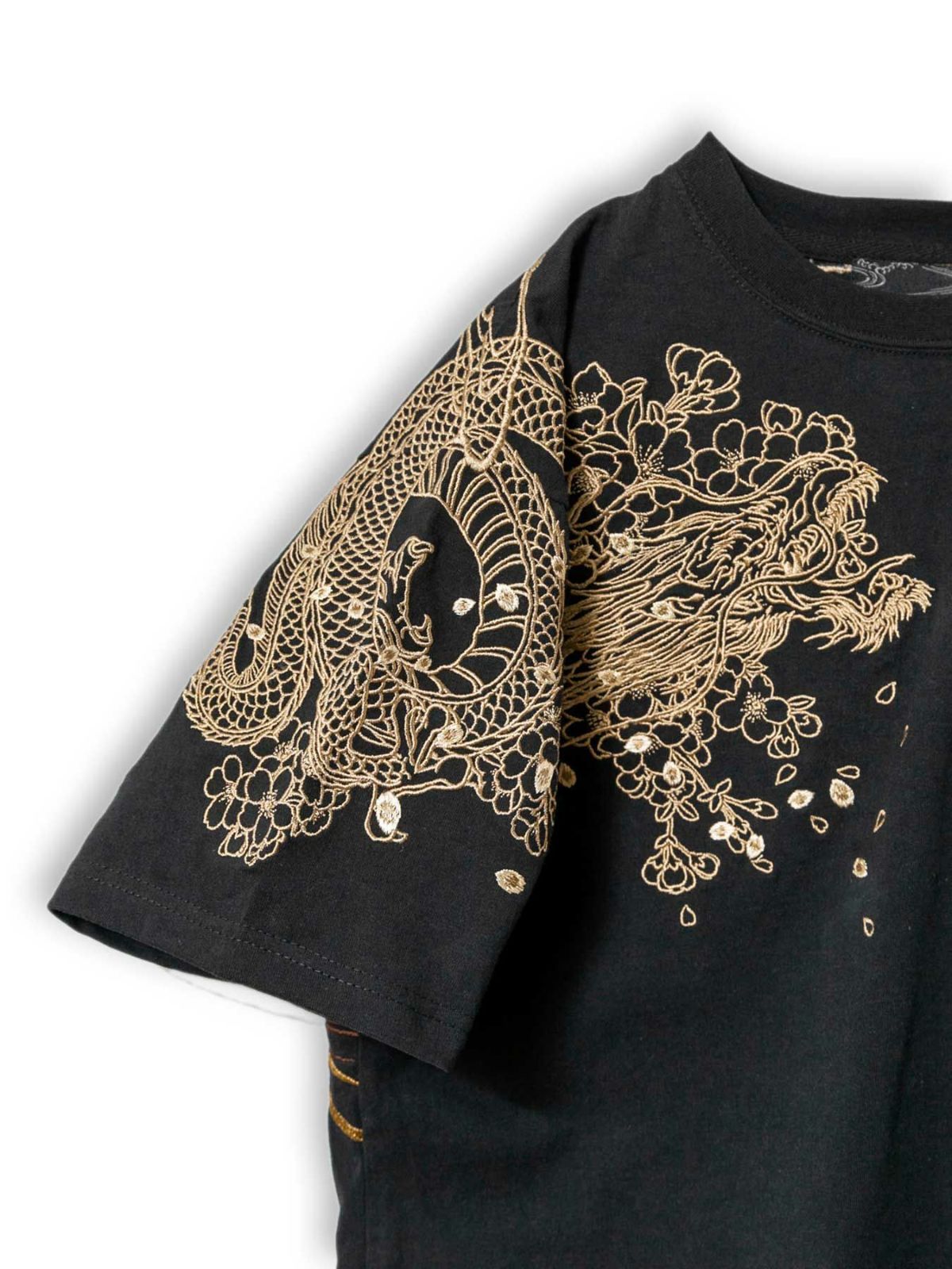 【絡繰魂・粋】“桜双龍”総刺繍Tシャツ