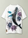 【絡繰魂・粋】“古の座頭鯨”総刺繍Tシャツ