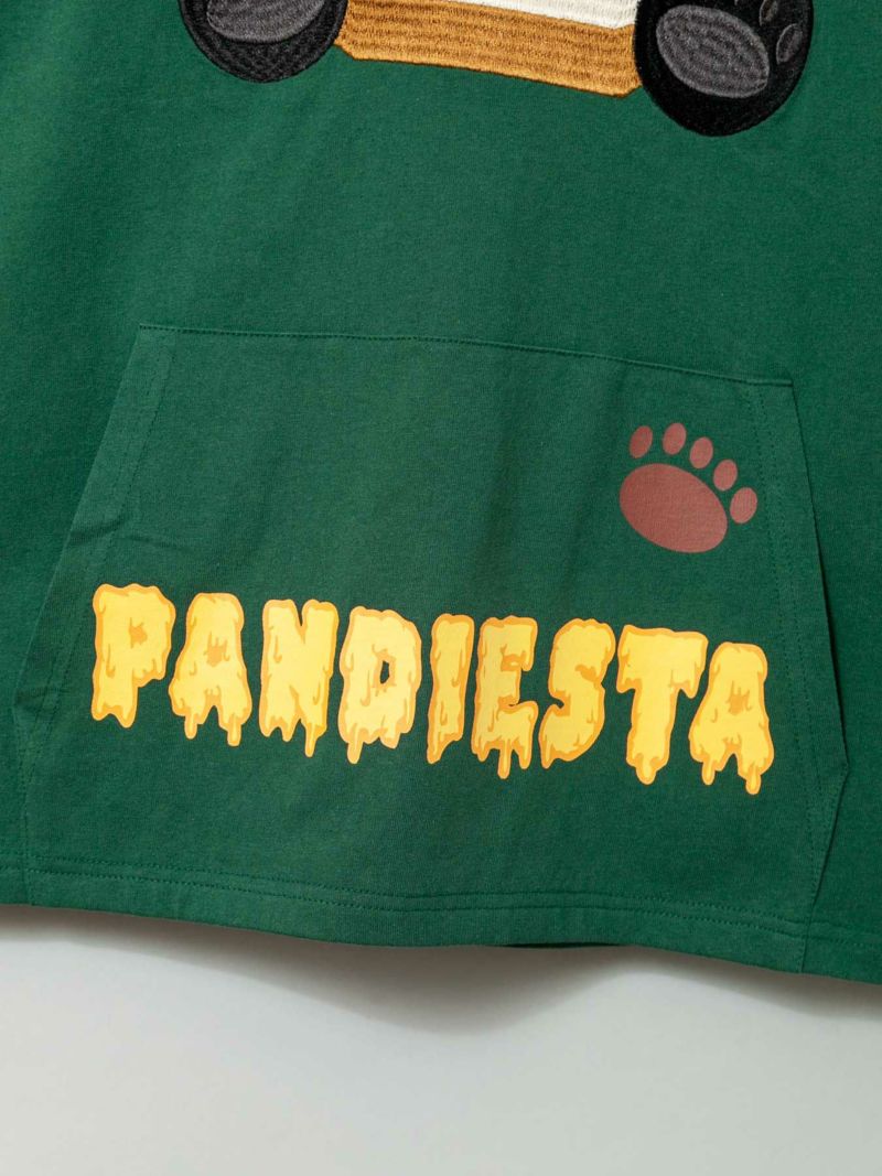 【PANDIESTA JAPAN】“ハチミツ大好きパンダ”なりきり半袖プルパーカー