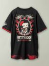 【HARAKIRI×BETTY BOOP】“大正浪漫ベティ”刺繍入りフェイクレイヤードTシャツ〔別注〕