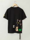 【LiN】“尻尾ぶらぶら”刺繍入りプリントTシャツ