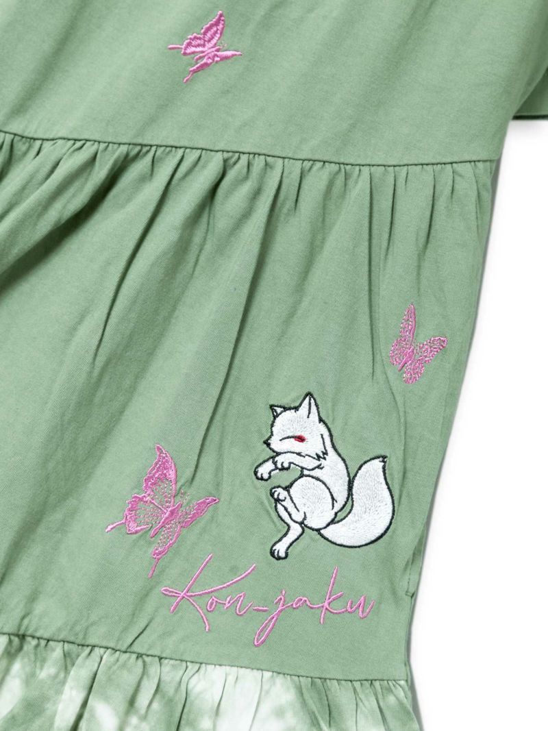 【今昔 -KON-JAKU-】総刺繍タイダイ染めロングワンピース