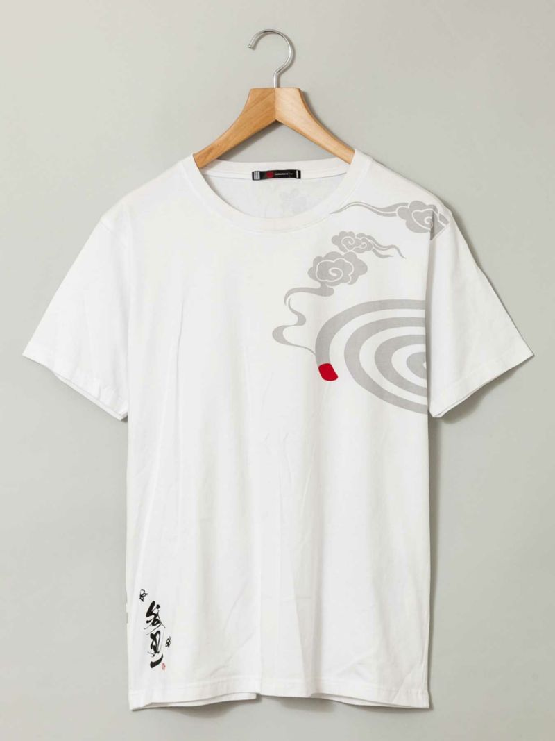 【参丸一】“夏休み！虫取り”刺繍入りプリントTシャツ