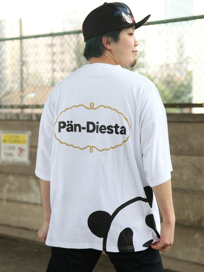 【PANDIESTA JAPAN】“ICE CREAMパンダさん”刺繍入りTシャツ
