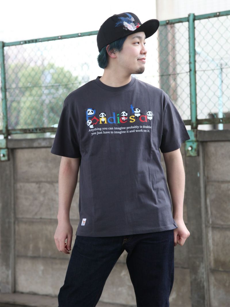 【PANDIESTA JAPAN】“リサーチパンダ”プリントTシャツ