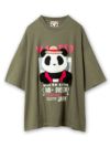【PANDIESTA JAPAN】“手ぶらパンダ”刺繍入りトリックTシャツ