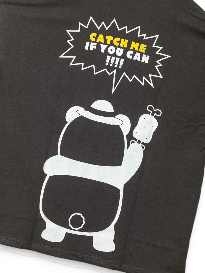 【PANDIESTA JAPAN】“手ぶらパンダ”刺繍入りトリックTシャツ