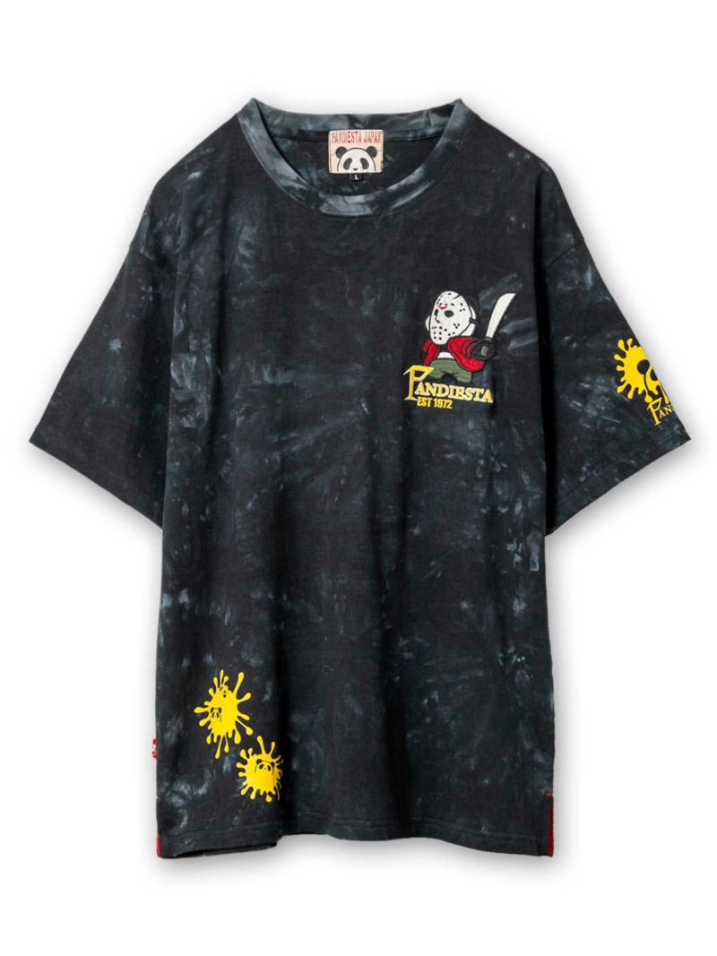 【PANDIESTA JAPAN】“ホッケーマスク”刺繍入りTシャツ