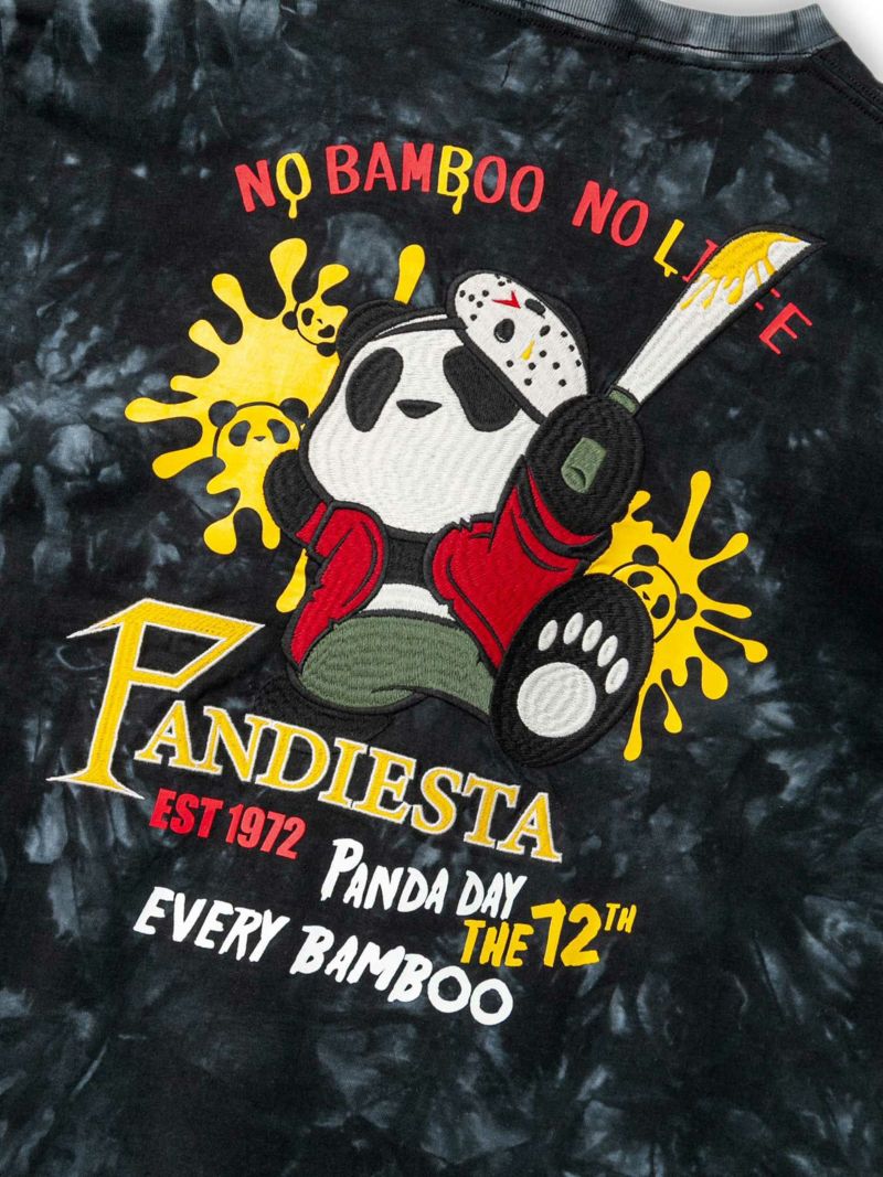 【PANDIESTA JAPAN】“ホッケーマスク”刺繍入りTシャツ