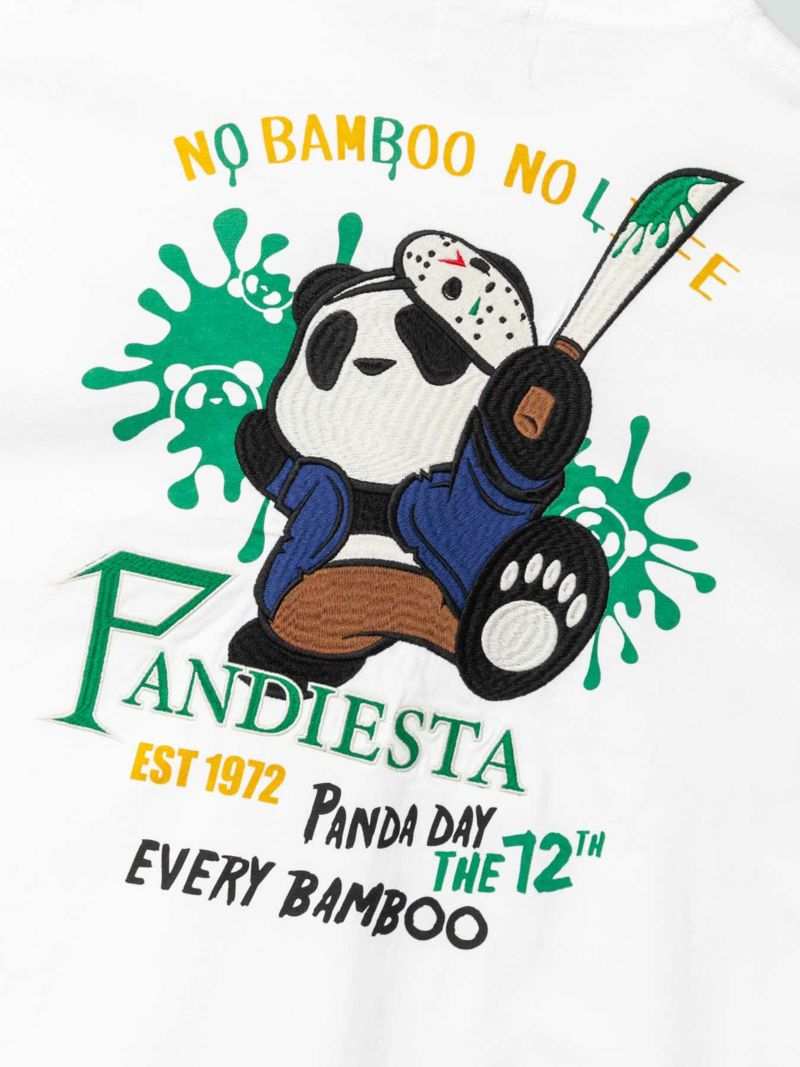 【PANDIESTA JAPAN】“ホッケーマスク”刺繍入りTシャツ