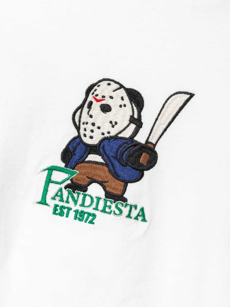 【PANDIESTA JAPAN】“ホッケーマスク”刺繍入りTシャツ