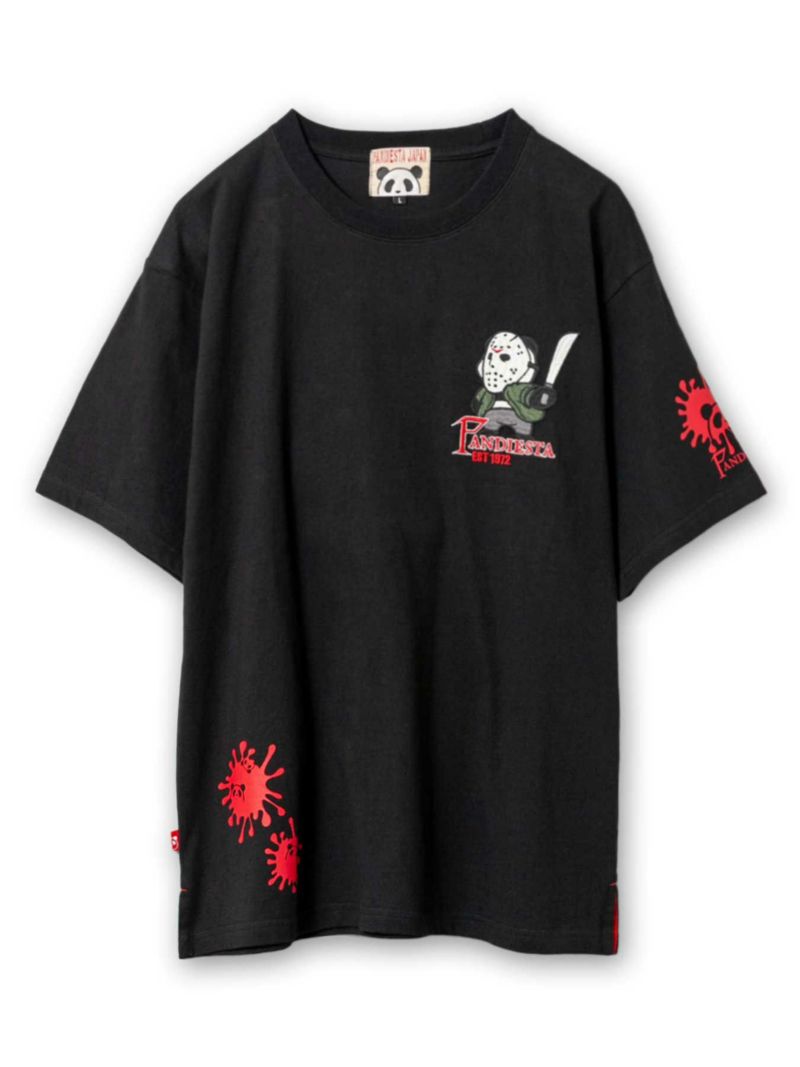【PANDIESTA JAPAN】“ホッケーマスク”刺繍入りTシャツ