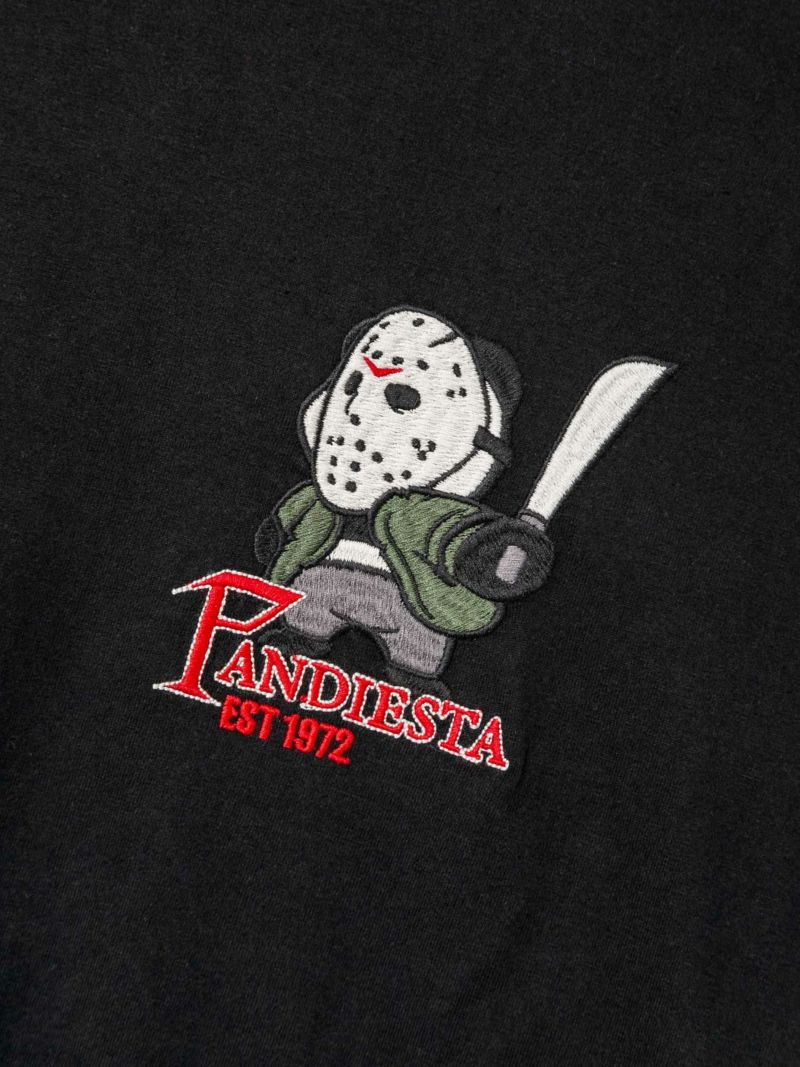【PANDIESTA JAPAN】“ホッケーマスク”刺繍入りTシャツ