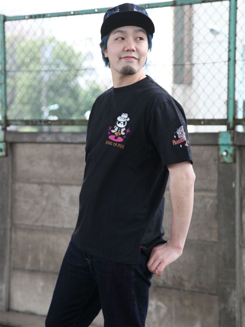 【PANDIESTA JAPAN】“KING OF PDJ”刺繍入りTシャツ