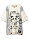 PANDIESTA JAPAN】チェック切替リメイクBIGシルエットTシャツ