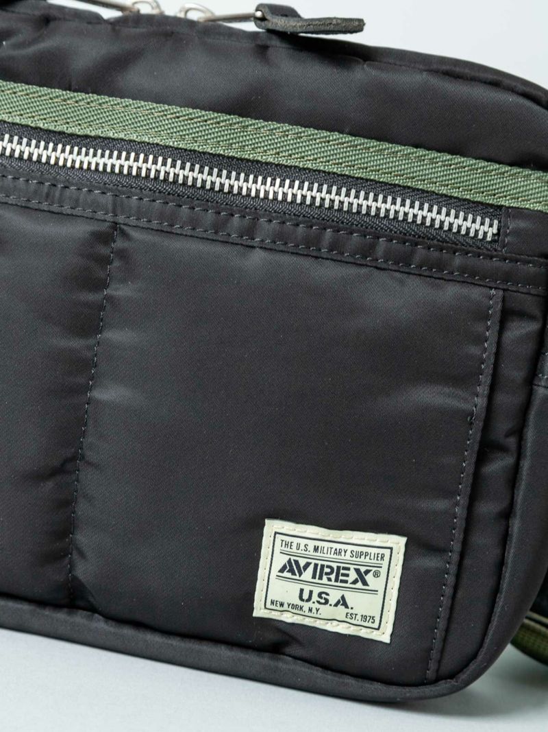 【AVIREX】FLIGHT NYLON BOX SHOULDER BAG