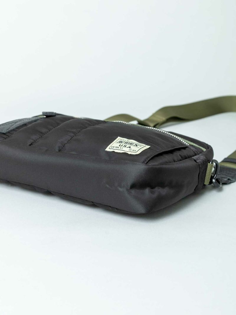 【AVIREX】FLIGHT NYLON BOX SHOULDER BAG