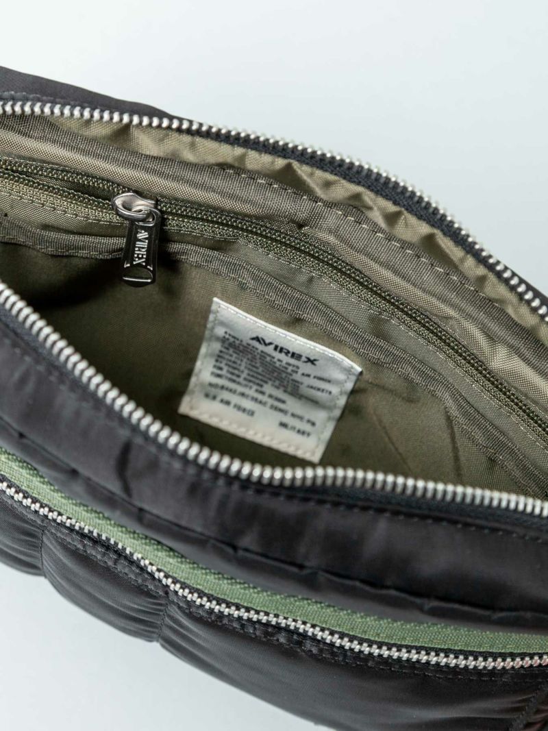 【AVIREX】FLIGHT NYLON BOX SHOULDER BAG