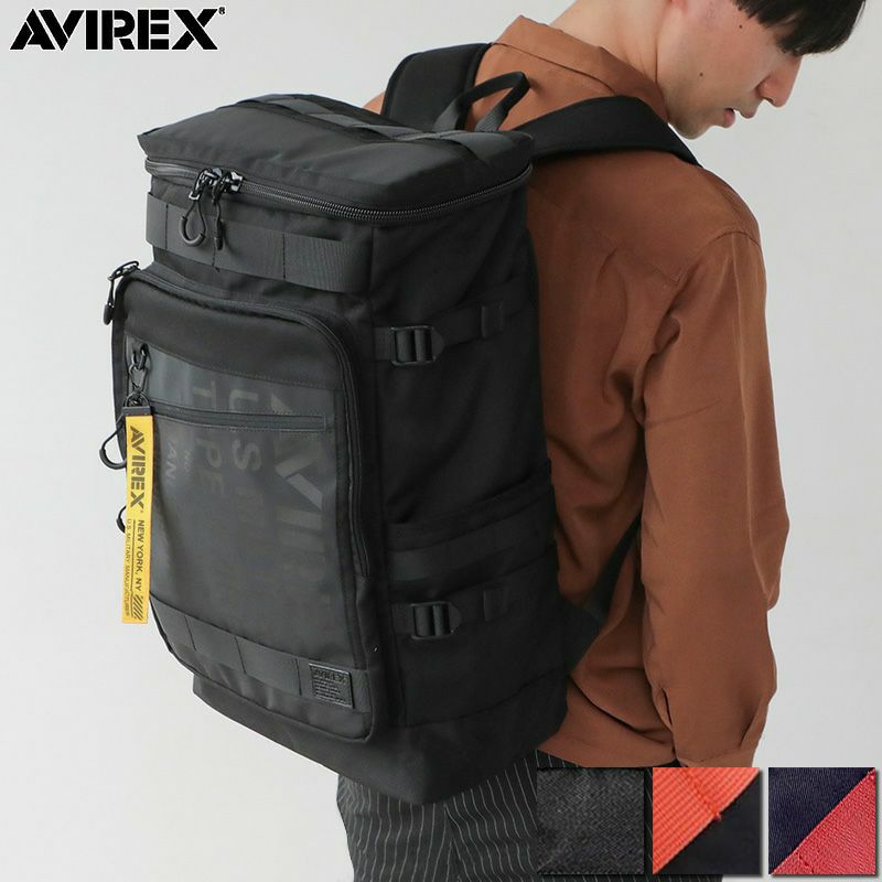 【AVIREX】LARGE CAPACITY BOX BACKPACK AVX598 ∴