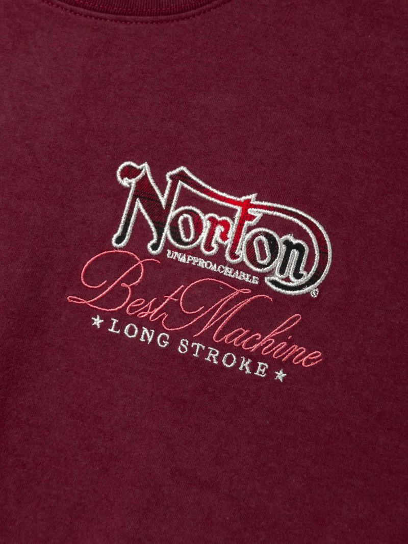 【Norton】オンブレチェック使いMAX Tシャツ