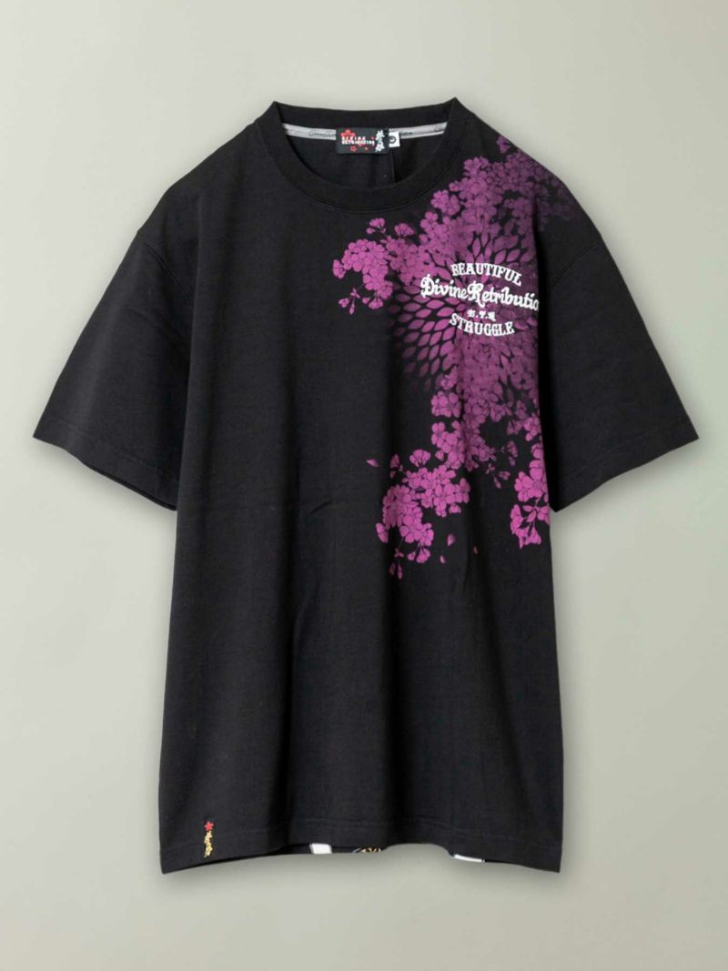 【抜刀娘】“凛の誘い”刺繍入りプリントTシャツ