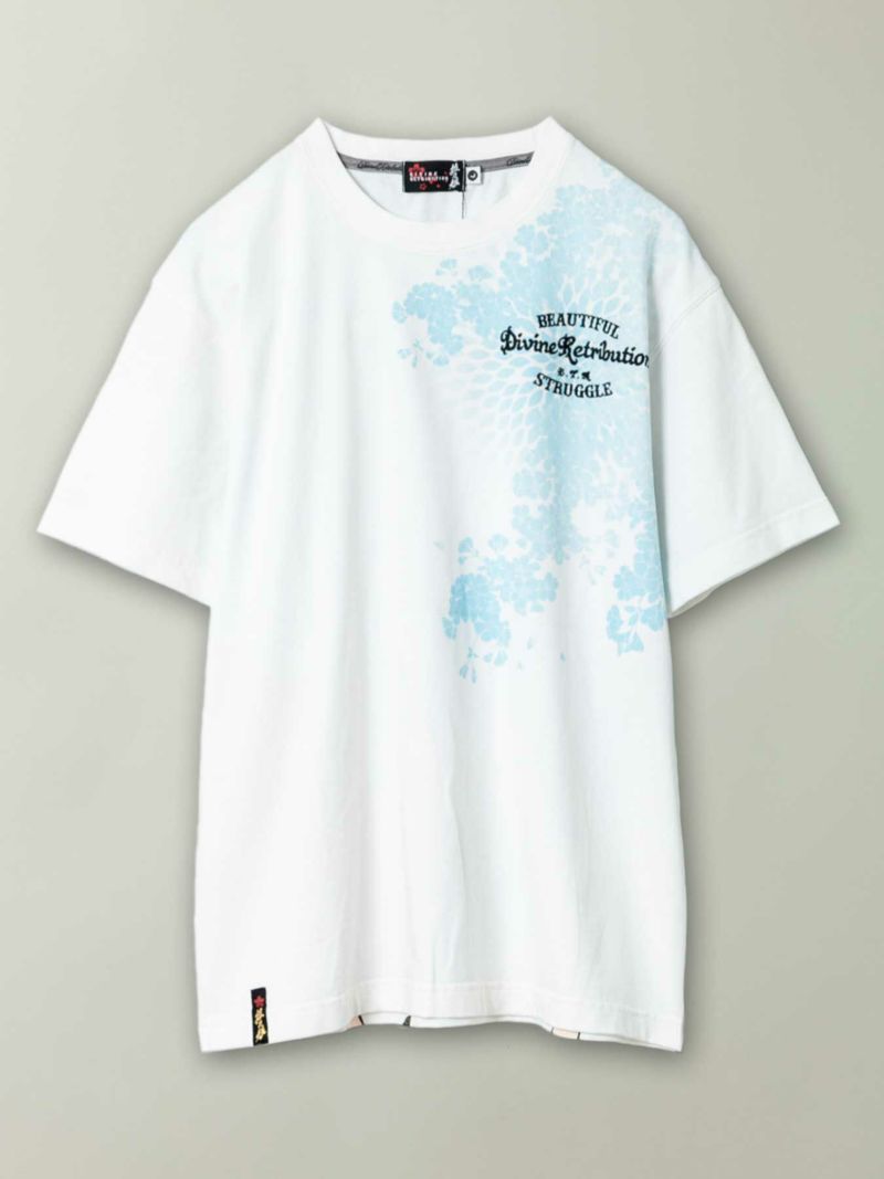 【抜刀娘】“凛の誘い”刺繍入りプリントTシャツ