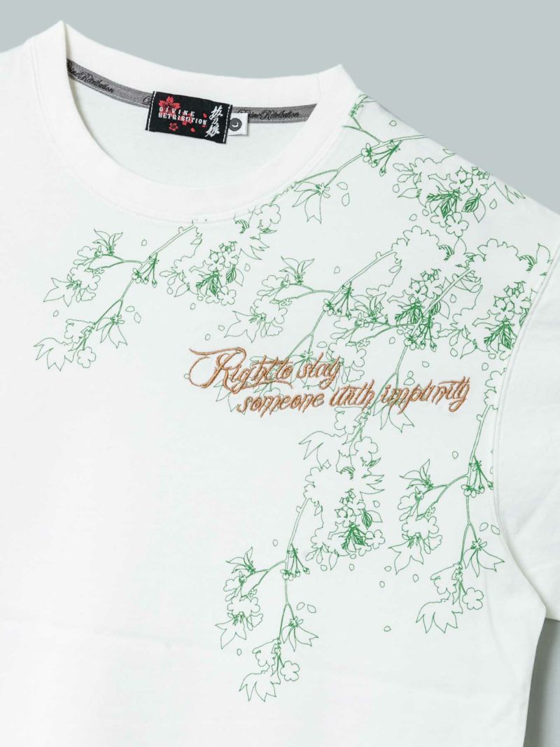 【抜刀娘】“穂乃花：舞踏”刺繍入りプリントTシャツ