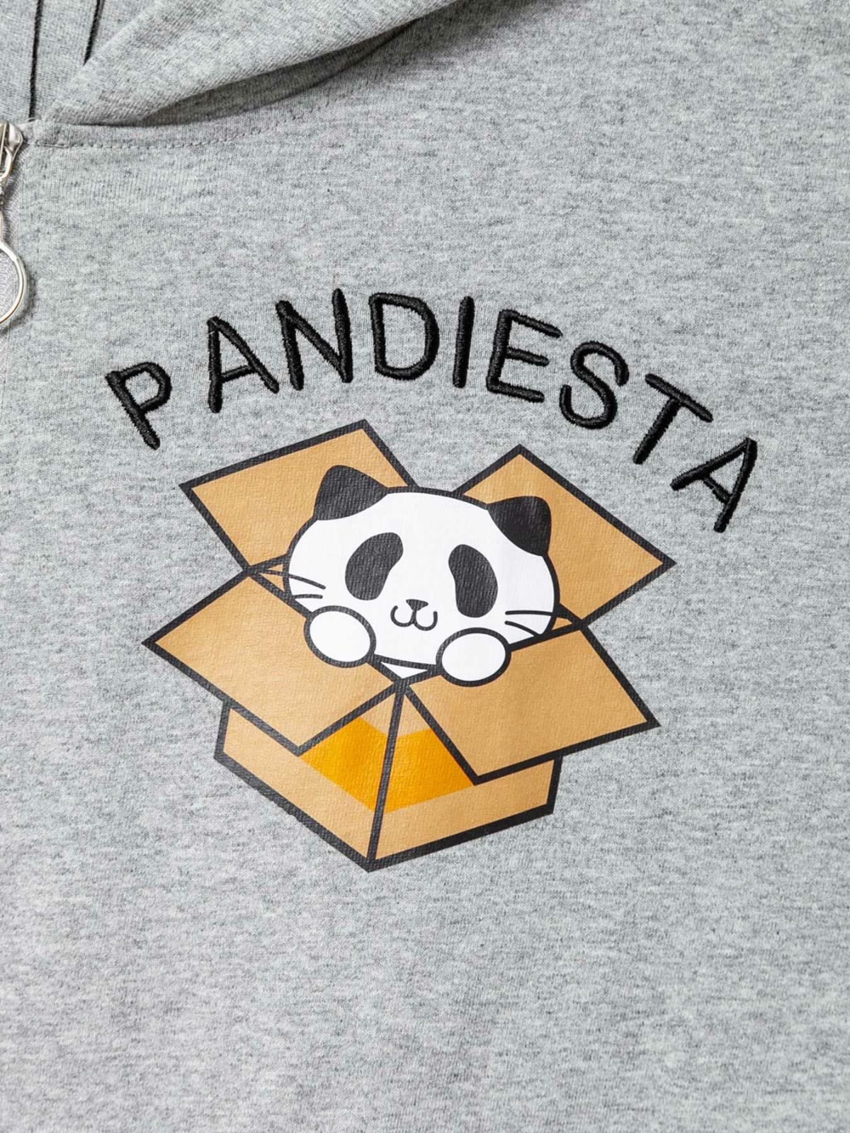 【PANDIESTA JAPAN】“Nyandiesta”BIGシルエット半袖ZIPパーカー