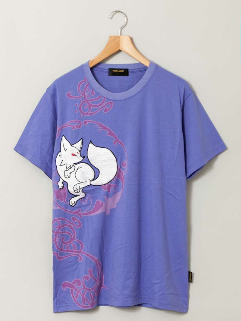 【今昔 -KON-JAKU-】“アール・ヌーヴォー風”刺繍入りTシャツ