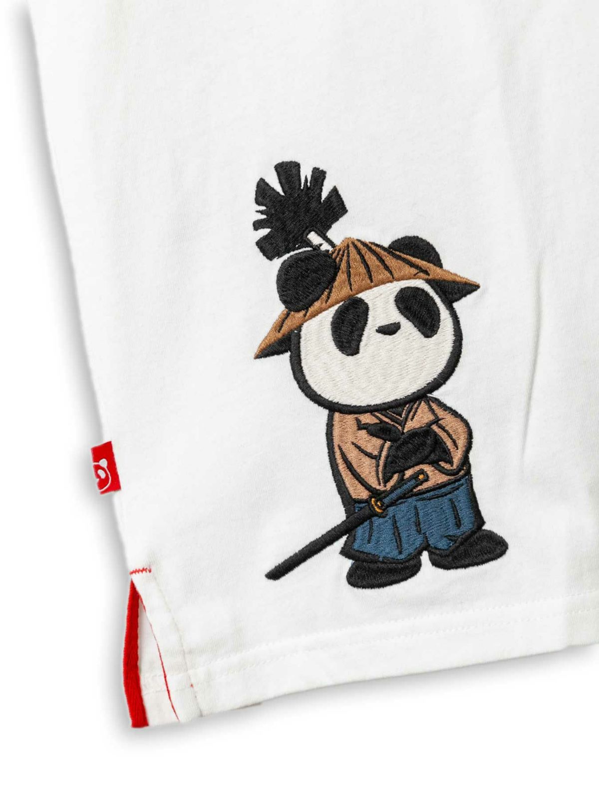 ＜予約＞【PANDIESTA JAPAN】“熊猫侍 居合い抜き”刺繍入りTシャツ