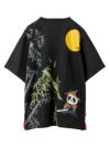 ＜予約＞【PANDIESTA JAPAN】“熊猫侍 居合い抜き”刺繍入りTシャツ