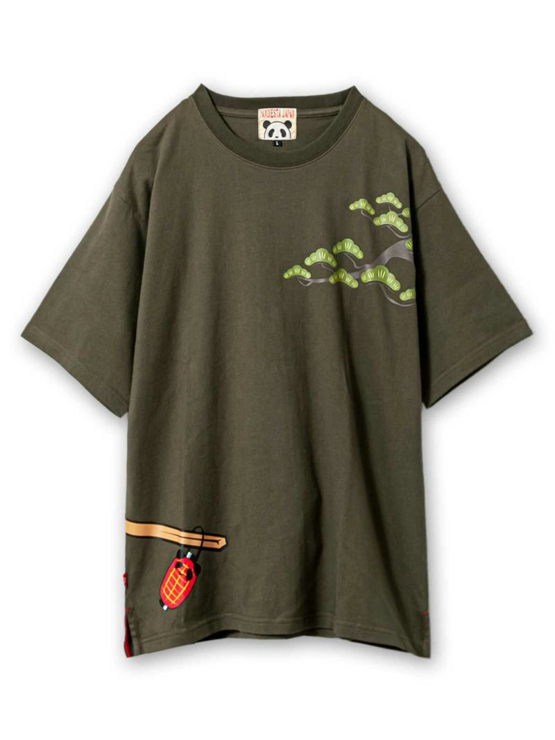＜予約＞【PANDIESTA JAPAN】“熊猫五十三次”刺繍入りTシャツ