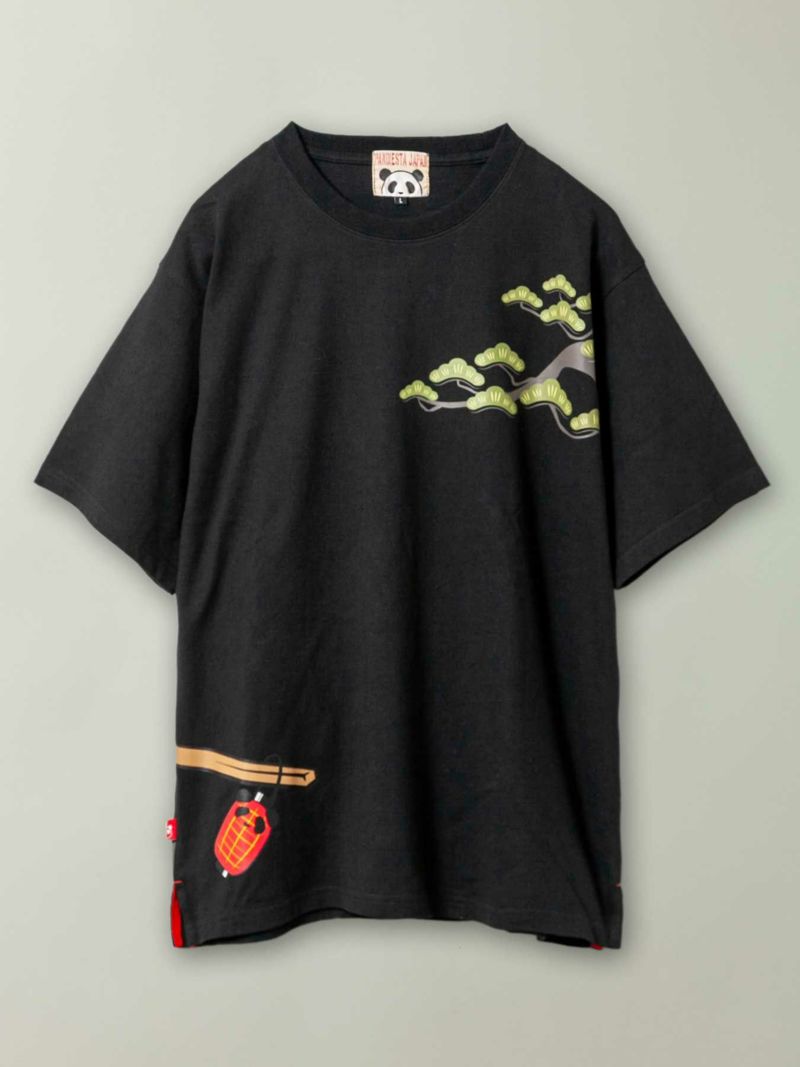 ＜予約＞【PANDIESTA JAPAN】“熊猫五十三次”刺繍入りTシャツ