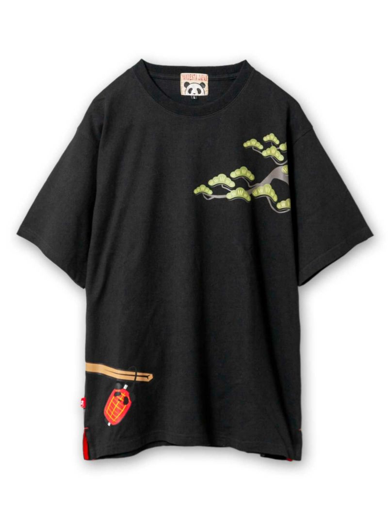＜予約＞【PANDIESTA JAPAN】“熊猫五十三次”刺繍入りTシャツ