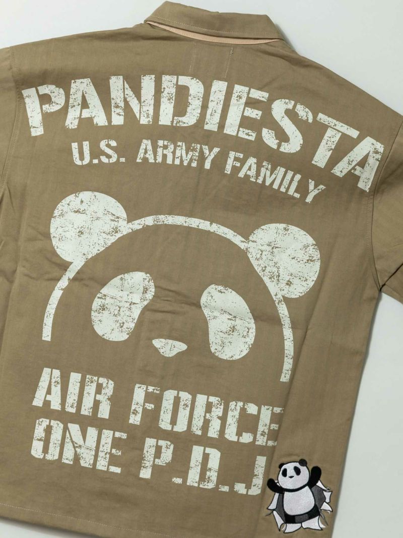 ＜予約＞【PANDIESTA JAPAN】“PDJ-ARMY”半袖ミリタリーシャツ