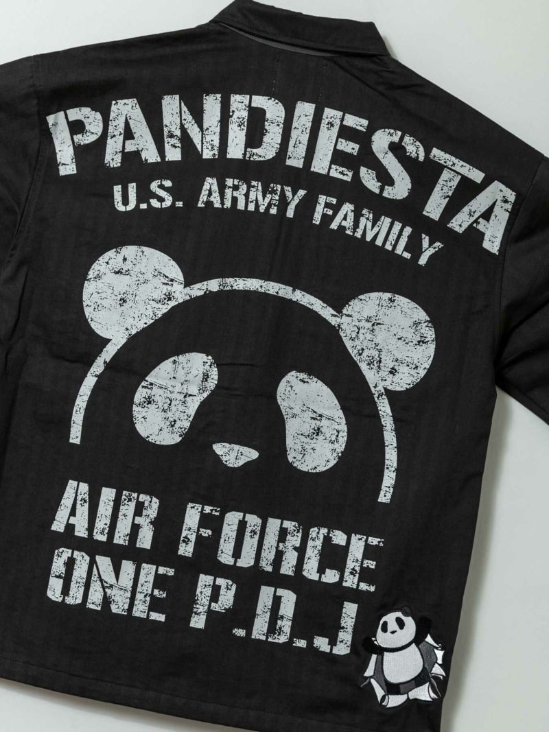 ＜予約＞【PANDIESTA JAPAN】“PDJ-ARMY”半袖ミリタリーシャツ