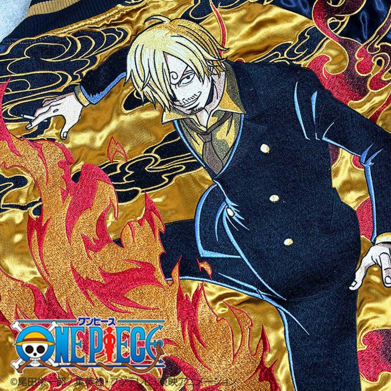 ＜予約＞【絡繰魂・粋×ONE PIECE】“サンジ”黒足のリバーシブルスカジャン