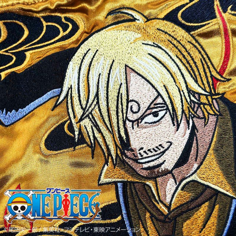 ＜予約＞【絡繰魂・粋×ONE PIECE】“サンジ”黒足のリバーシブルスカジャン