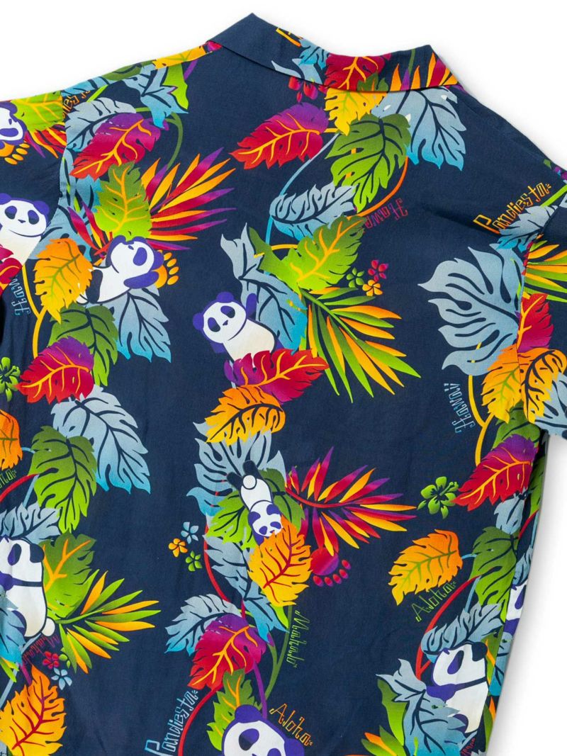 【PANDIESTA JAPAN】“モンステラパンダ”プリントアロハシャツ