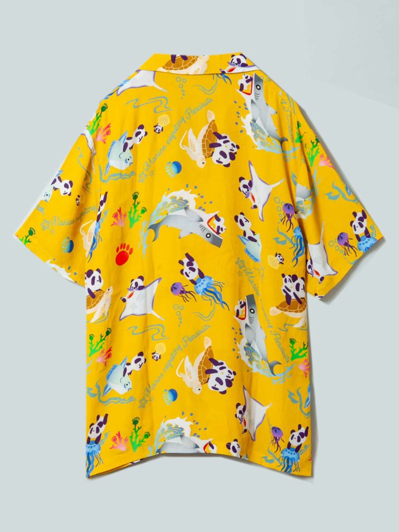【PANDIESTA JAPAN】“アクアリウムパンダ”総柄プリントアロハシャツ