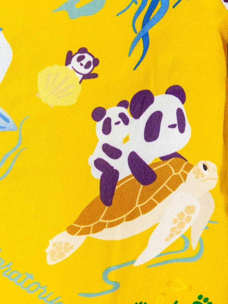 【PANDIESTA JAPAN】“アクアリウムパンダ”総柄プリントアロハシャツ