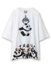 【PANDIESTA JAPAN】“パンダさんGET”刺繍入りBIGシルエットTシャツ