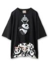 【PANDIESTA JAPAN】“パンダさんGET”刺繍入りBIGシルエットTシャツ