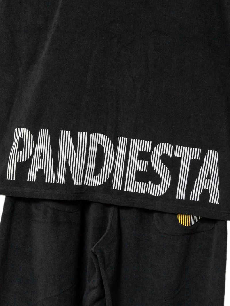 【PANDIESTA JAPAN】“のぞきパンダ”パイル素材 半袖ZIPパーカー×ショーツ セットアップ