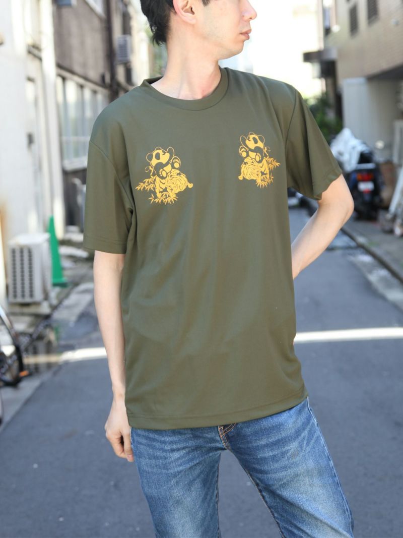 【PANDIESTA JAPAN】“竹虎パンダ”DRYメッシュ素材Tシャツ