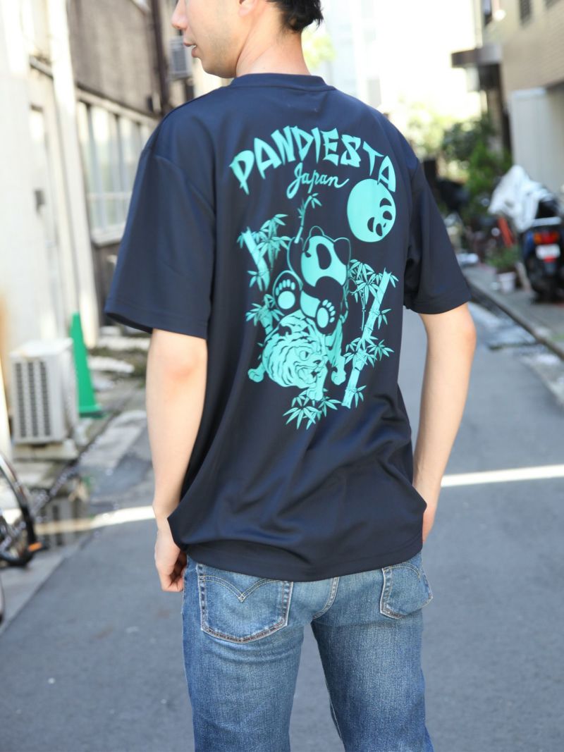 【PANDIESTA JAPAN】“竹虎パンダ”DRYメッシュ素材Tシャツ