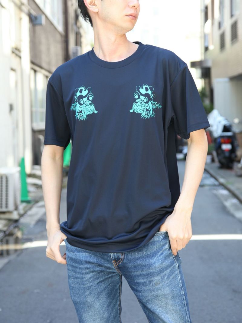 【PANDIESTA JAPAN】“竹虎パンダ”DRYメッシュ素材Tシャツ