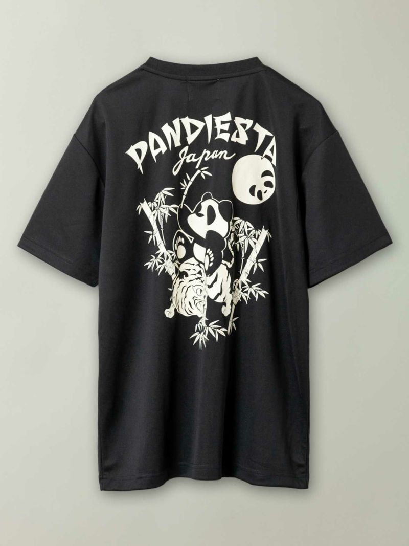 【PANDIESTA JAPAN】“竹虎パンダ”DRYメッシュ素材Tシャツ