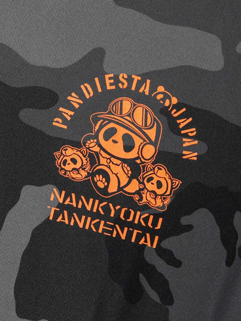 【PANDIESTA JAPAN】“南極パンダ”カモDRYメッシュ素材Tシャツ